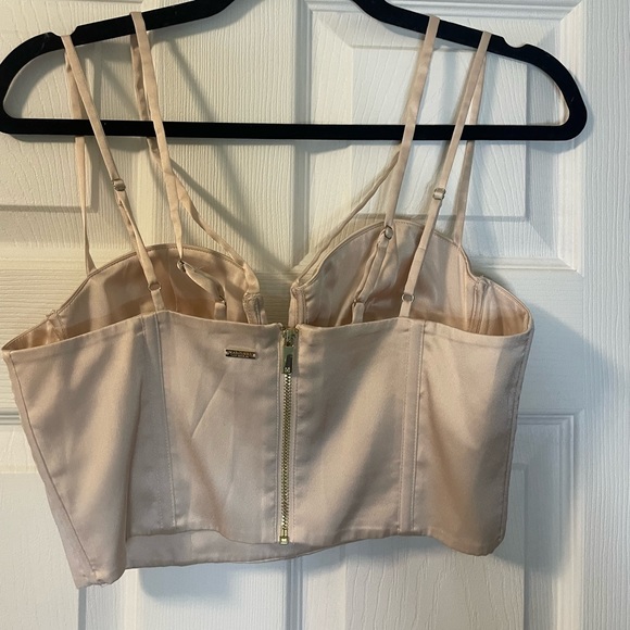 satin strappy crop top - Picture 7 of 8